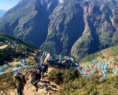 Namche Bazzar To Everest View Hotel