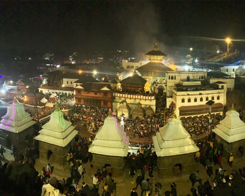 Night View At Pashupatinath