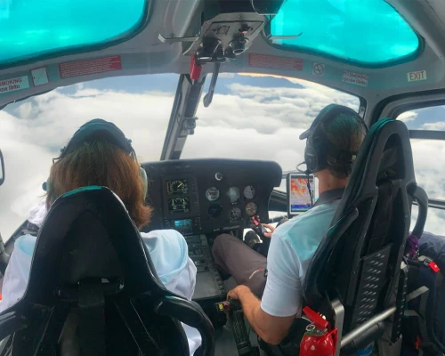 On The Helicopter