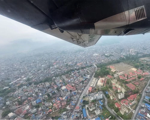 Pokhara View During Jomsom Flight