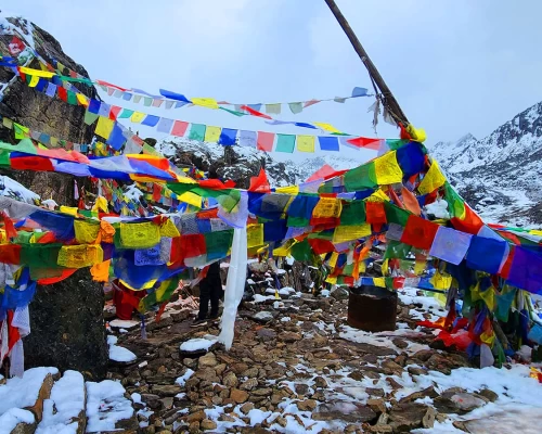 Prayer Flag In Gosaikunda