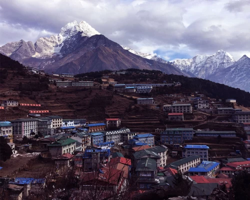 Rare View Of Namche