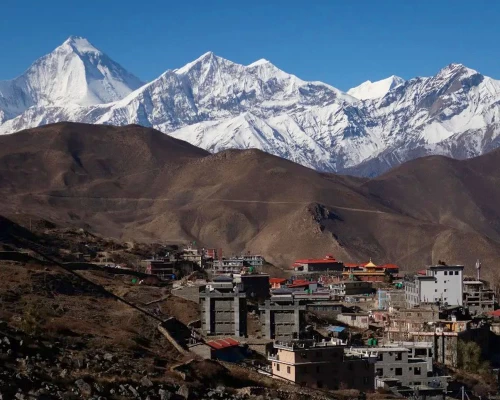 Spectacular View From Muktinath Bazar
