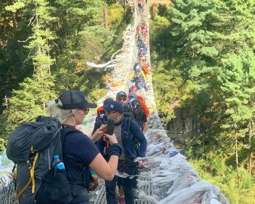 Suspension Bridge During Phakding To Namche Trek
