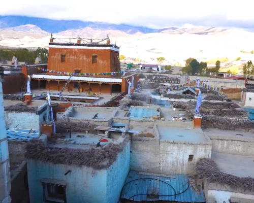 The House Inside The Walled City Of Lo Manthang.