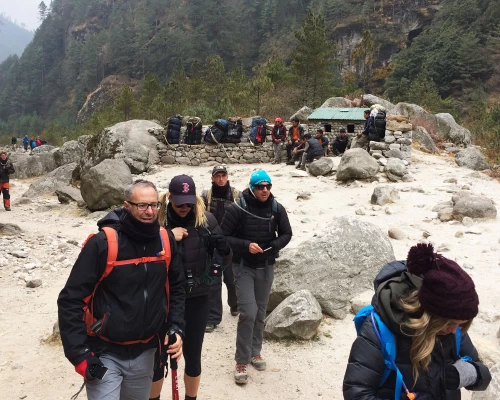 Uphill To Namche