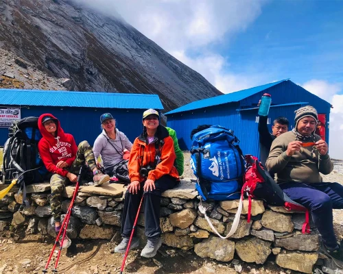 Water Break During Trek